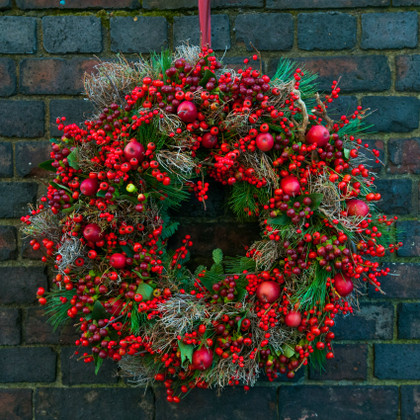 Red Berry Door Wreath