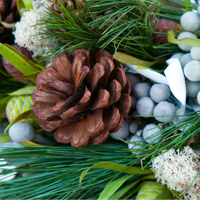 Natural pine Door wreath